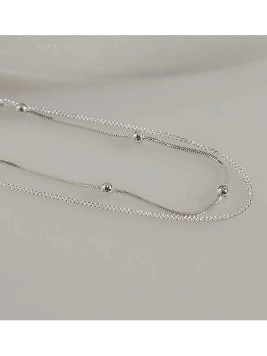 SILVER925 Double and Ball Bracelet - KELLY DONAHUE - BALAAN 2