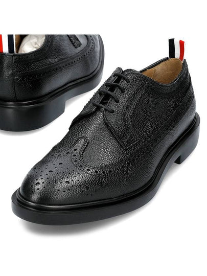 Men's Classic Long Wing Brogue Lace Up Brogue Shoes Black - THOM BROWNE - BALAAN 2