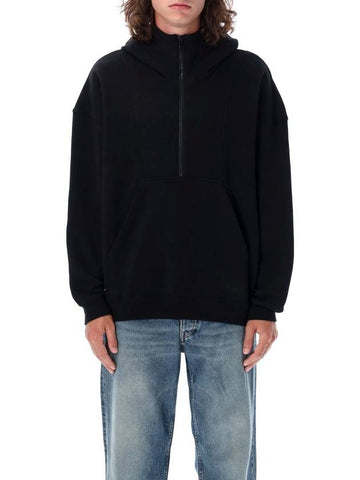 Saint Laurent Hanorak Logo Fleece - SAINT LAURENT - BALAAN 1