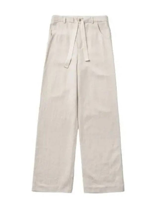 Nanushka loose fit Timeo linen pants natural - NANUSHKA - BALAAN 1