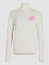 Wool Logo Turtleneck White - PATOU - BALAAN 2