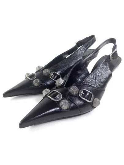 Cagole Slingback Heels Black - BALENCIAGA - BALAAN 2