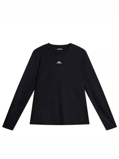 Golf Logo Print Ada Long Sleeve T-Shirt Black - J.LINDEBERG - BALAAN 2