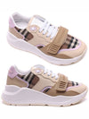 Women's Velcro Check Low-Top Sneakers Beige - BURBERRY - BALAAN 3