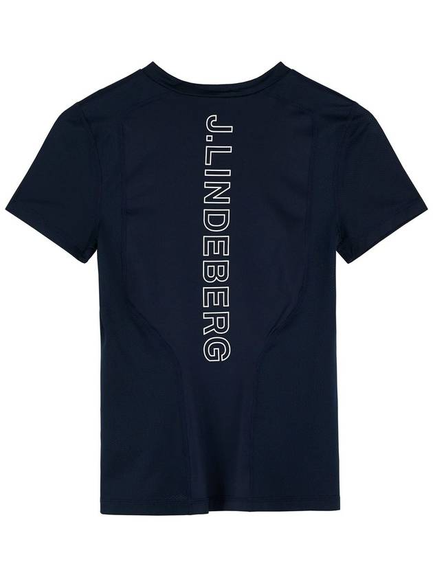 Marsha Logo Short Sleeve T-Shirt Navy - J.LINDEBERG - BALAAN 3