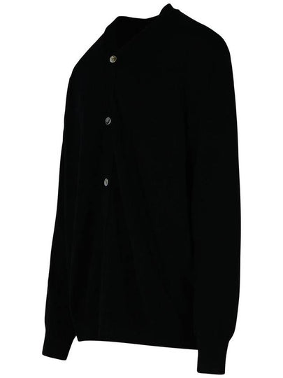 Comme Des Garçons Black Wool Cardigan - COMME DES GARCONS - BALAAN 2