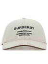 Horseferry Motif Cotton Canvas Ball Cap Ivory - BURBERRY - BALAAN 2