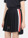 Side Stripe Dropback Mini Pleated Skirt Navy - THOM BROWNE - BALAAN 3