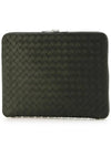 Intrecciato Document Case Clutch Bag Khaki - BOTTEGA VENETA - BALAAN 4