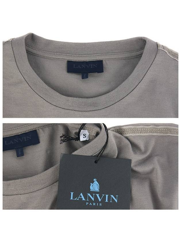 M20TS7B011 11 Gray round carved stone printing Tshirt - LANVIN - BALAAN 5