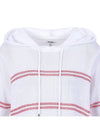 Striped hooded knit tee MK3MP335RED - P_LABEL - BALAAN 6