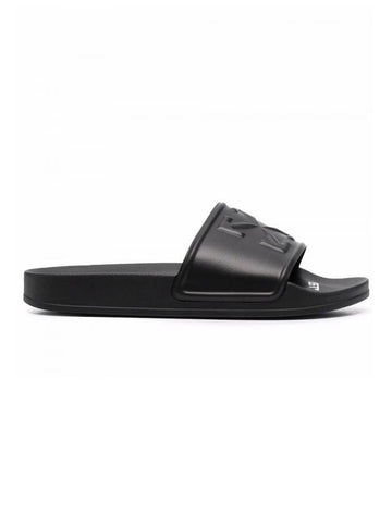 embossed arrow band slippers black - OFF WHITE - BALAAN.