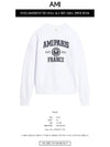 Logo Print Sweatshirt White - AMI - BALAAN 3