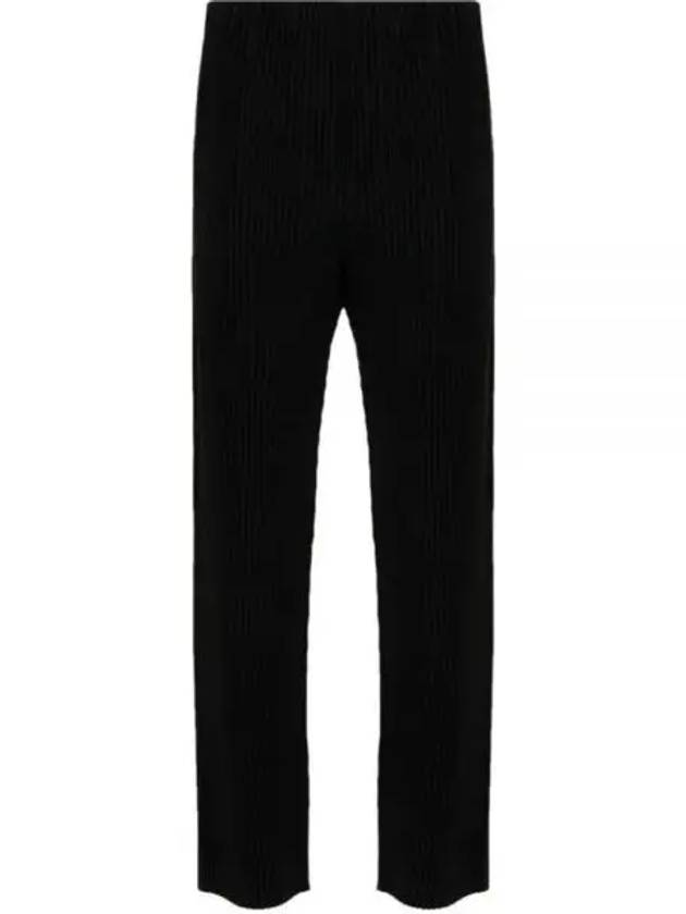 Basic Pleats Straight Pants Black - ISSEY MIYAKE - BALAAN 2