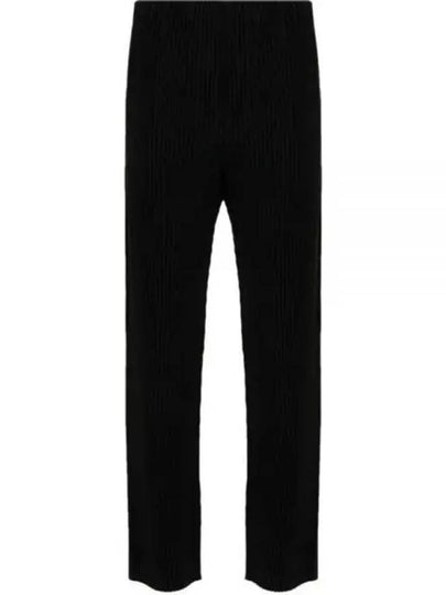 Basic Pleats Straight Pants Black - ISSEY MIYAKE - BALAAN 2