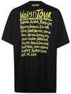 World Tour Logo Print Short Sleeve T-Shirt Black - VETEMENTS - BALAAN 4