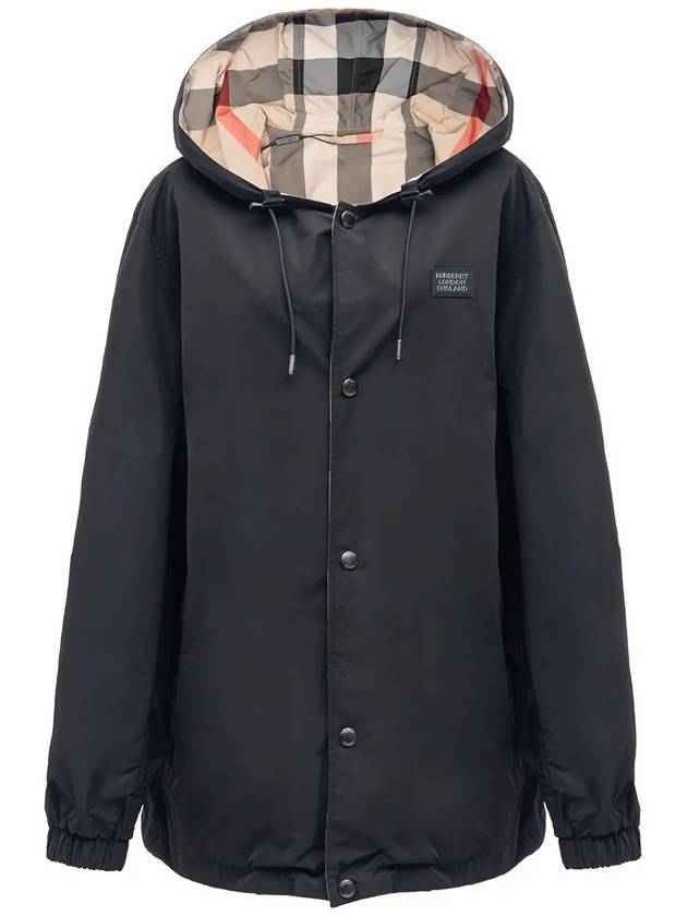 Reversible Check Hooded Jacket Archive Beige - BURBERRY - BALAAN 3