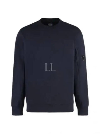 Diagonal Raised Fleece Sweatshirt Navy - CP COMPANY - BALAAN 2