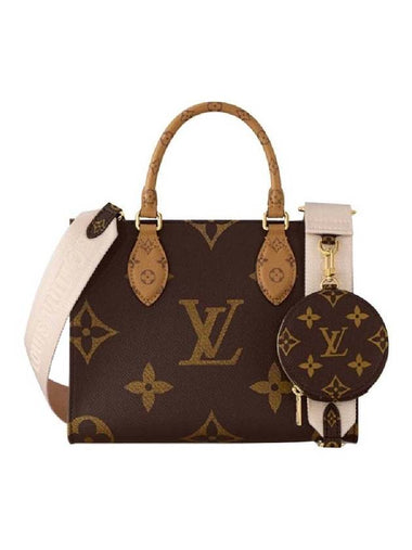 Women's OnTheGo PM Monogram Tote Bag Brown - LOUIS VUITTON - BALAAN 1