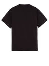 Micro Embroidered Logo Cotton Jersey Short Sleeve T-Shirt Black - STONE ISLAND - BALAAN 3