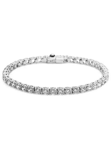 Matrix Tennis Round Cut Bracelet White - SWAROVSKI - BALAAN 1