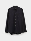 Men's Borrowed BD Overfit Long Sleeve Shirt Black - OUR LEGACY - BALAAN 2