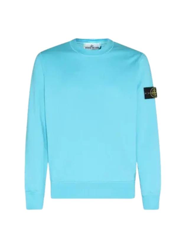 Wappen Patch Crew Neck Sweatshirt Turquoise - STONE ISLAND - BALAAN 3