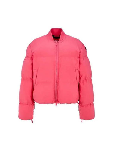 Women s Ripstop String Padded Jacket Dark Pink - DIESEL - BALAAN 1