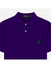 Men's Pony Slim Fit Short Sleeve Polo Shirt Purple - POLO RALPH LAUREN - BALAAN 3