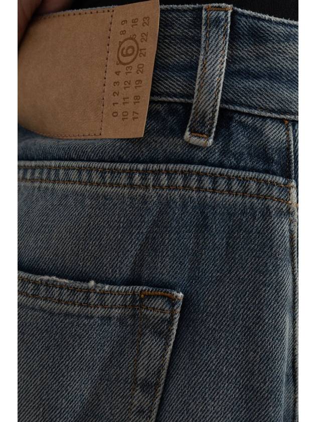 MM6 Maison Margiela Jeans With Vintage Effect, Women's, Blue - MAISON MARGIELA - BALAAN 5