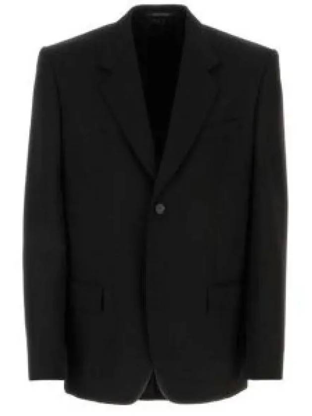 Single Breasted Wool Blazer Jacket Black - BALENCIAGA - BALAAN 2