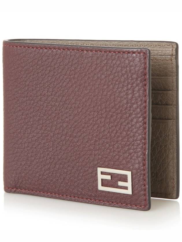 Baguette Half Wallet Burgundy - FENDI - BALAAN.