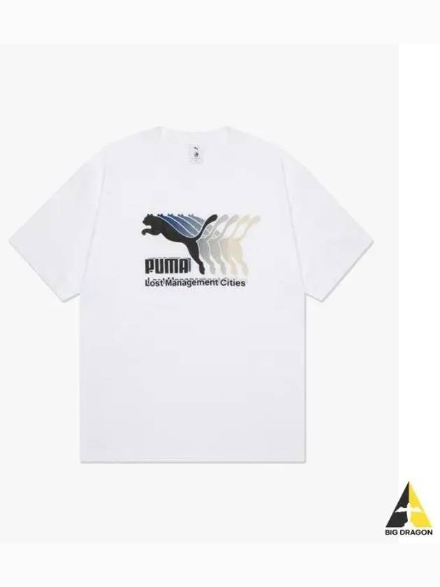 LMC Motion Short Sleeve T Shirt White - PUMA - BALAAN 1