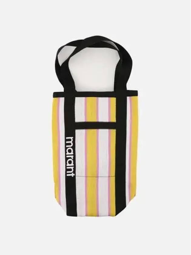 Darwen Striped Small Nylon Tote Bag Yellow - ISABEL MARANT - BALAAN 2