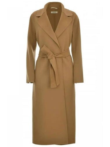 LUCI Belted Wool Coat Camel 90160823 045 - MAX MARA - BALAAN 1