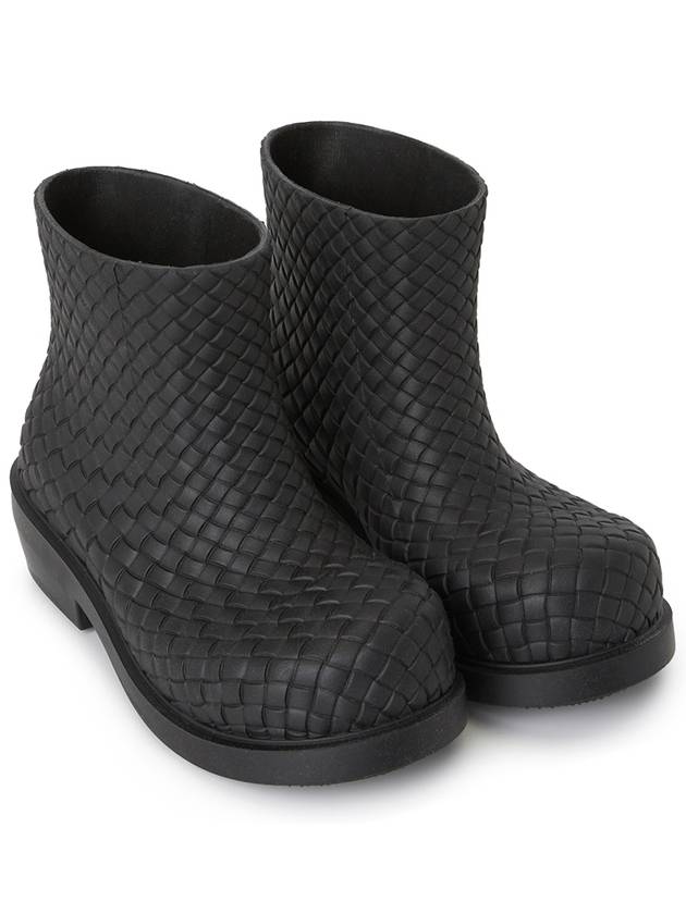 Fireman Rubber Rain Boots Black - BOTTEGA VENETA - BALAAN 4