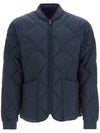 Quilted Reversible Bomber Jacket Navy - KENZO - BALAAN 1