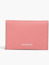 Women s Logo Fold Antique Rose Card Wallet - ACNE STUDIOS - BALAAN 1