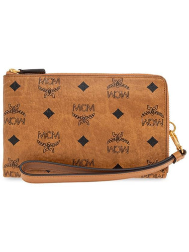 MCM Wallet With Monogram, Men's, Brown - MCM - BALAAN 1