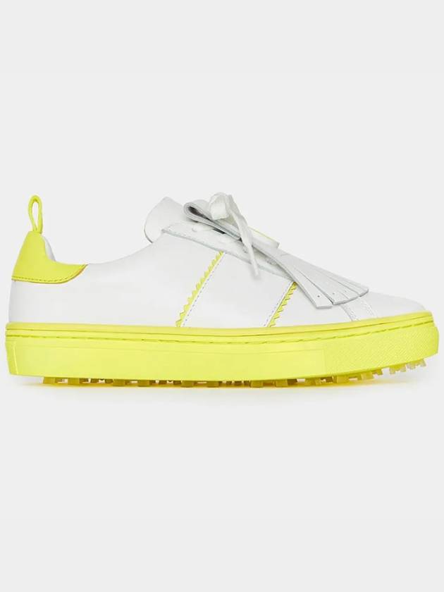 Contrast Accent Kiltie Durf Golf Spikeless Yellow White - G/FORE - BALAAN 5