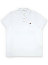 Logo Patch Polo Shirt White - MONCLER - BALAAN 3