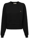 Athletic Cropped Sweatshirt Black - VIVIENNE WESTWOOD - BALAAN 2