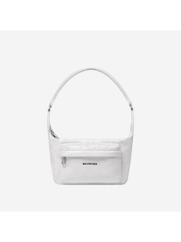 raver handle medium bag logo white - BALENCIAGA - BALAAN 1