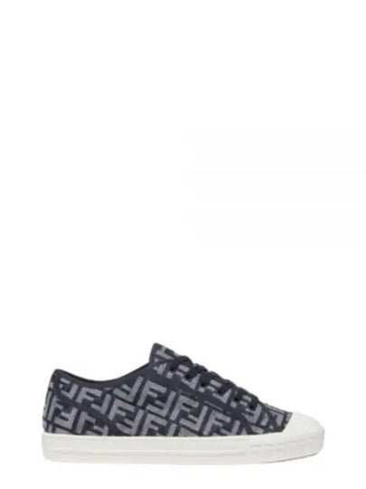 Domino FF Morty Denim Low Top Sneakers Blue - FENDI - BALAAN 2