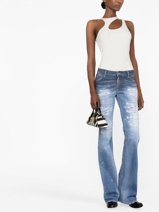 Distressed Flare Jeans S75LB0725S30789 - DSQUARED2 - BALAAN.