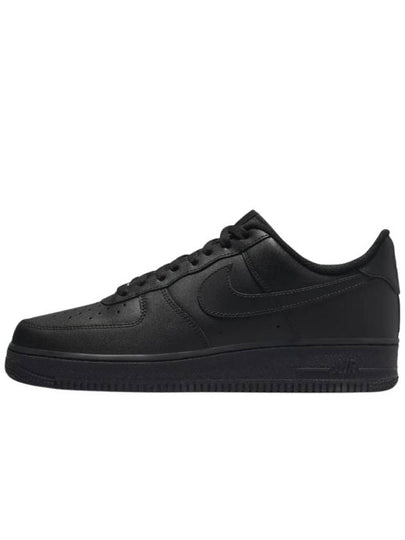 Air Force 1 '07 Low Top Sneakers Triple Black - NIKE - BALAAN 2