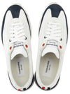 Fine Kid Suede Tech Runner Sneaker Navy - THOM BROWNE - BALAAN 3