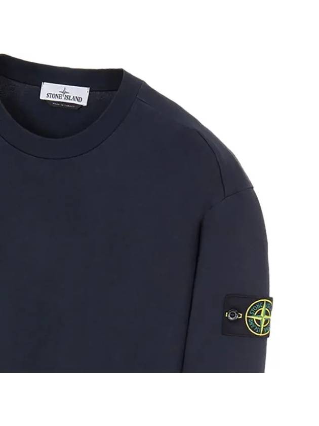 Waffen Patch Garment Dyed Heavy Cotton Sweatshirt Navy - STONE ISLAND - BALAAN 4