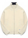 Excella Lambswool Knit Zip-up Jacket Cream - ASTLAY - BALAAN 3