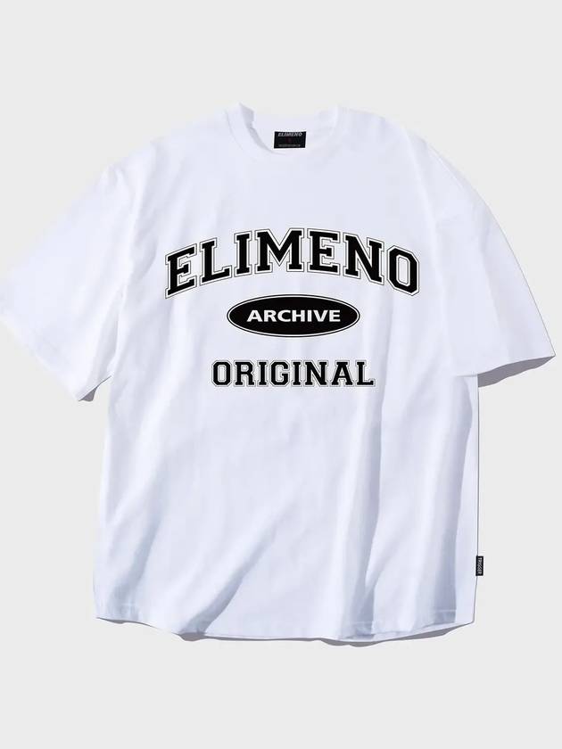 EL original overfit short sleeve tshirt white - ELIMENO - BALAAN 1